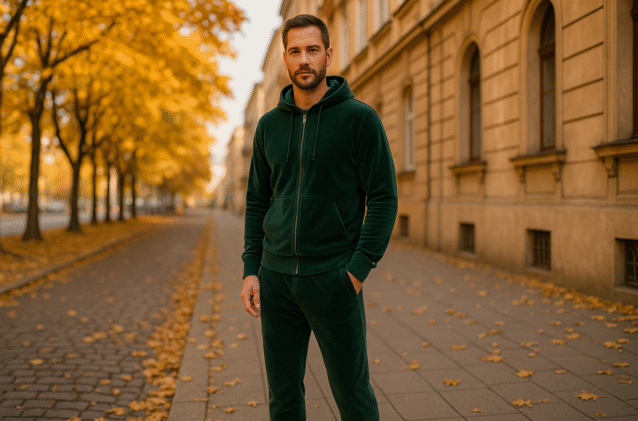 dres welurowy męski
